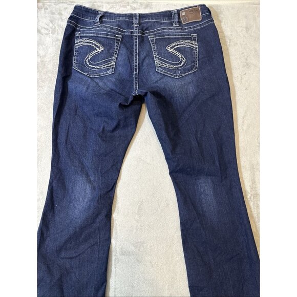 Silver Jeans Co Tuesday Bootcut Jeans Dark Wash Womens 22x33 - Picture 9 of 10